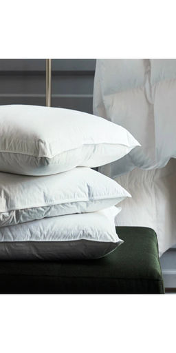 SHRNM - White Plush High-Firm Goose Down Pillow