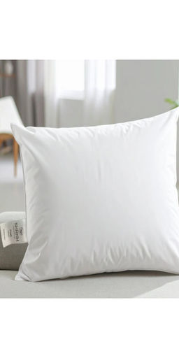 SHRNM - White Plush Medium-Firm Goose Down Pillow