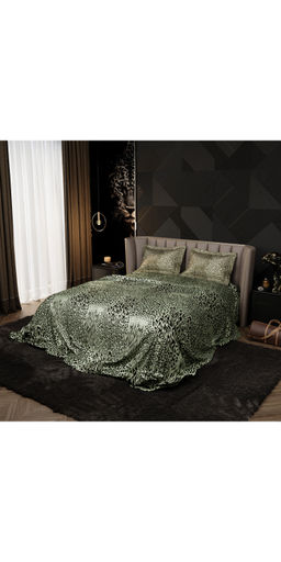 Stoa Paris - Green 300TC Enriched Cotton Bedsheet with 2 Pillow Covers
