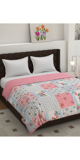 Florida - Multi-Color Polycotton AC Reversible Dohar (Double)