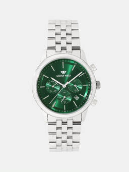 Mont Neo - Men Silver Metal Round Dial Watch (3511M-M1114) (M)