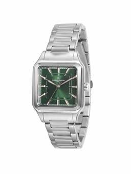Pierre Cardin - Men Silver Stainless Steel Square Dial Watch (Cf.1006.Ms.3) (M)