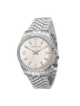 Pierre Cardin - Men Silver Stainless Steel Round Dial Watch (Cf.1007.Ms.7) (M)