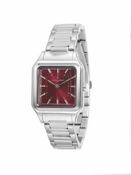 Pierre Cardin - Women Silver Stainless Steel Square Dial Watch (Cf.1011.Ms.5) (M)