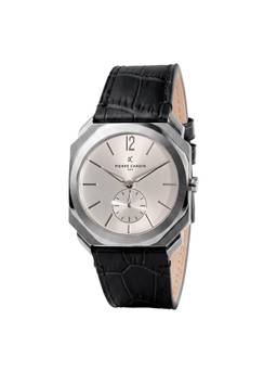 Pierre Cardin - Men Black Leather Square Dial Watch (Cf.1037.Lb.1) (M)