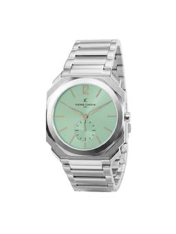 Pierre Cardin - Men Silver Stainless Steel Square Dial Watch (Cf.1037.Ms) (M)