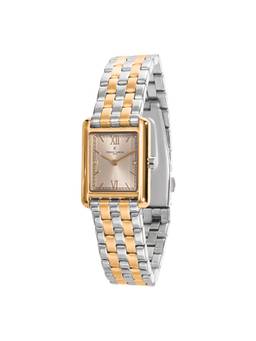 Pierre Cardin - Women Multi-Colour Stainless Steel Rectangular Dial Watch (Cf.1040.Mu) (M)
