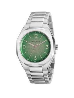 Pierre Cardin - Men Silver Stainless Steel Round Dial Watch (Cf.1042.Ms.1) (M)