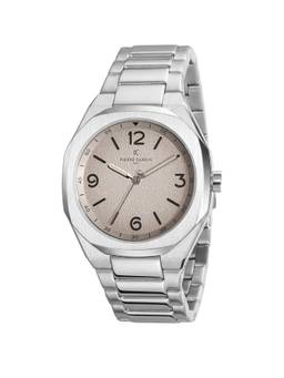 Pierre Cardin - Men Silver Stainless Steel Round Dial Watch (Cf.1042.Ms.2) (M)