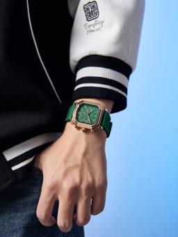 Daniel Hechter - Men Green Silicon Square Dial Watch (Dhm1032-44) (M)