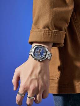 Daniel Hechter - Men Silver Stainless Steel Square Dial Watch (Dhm1033-44) (M)