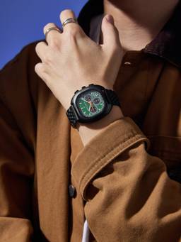 Daniel Hechter - Men Black Stainless Steel Square Dial Watch (Dhm1033-33) (M)