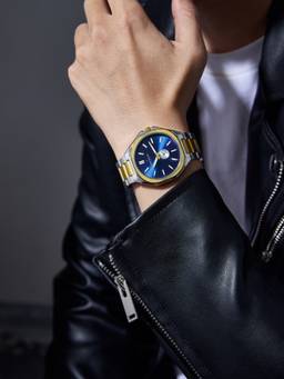 Daniel Hechter - Men Multi-Colour Stainless Steel Round Dial Watch (Dhm1052-22) (M)