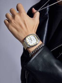 Daniel Hechter - Men Multi-Colour Metal Square Dial Watch (Dhm1053-44Mm) (M)
