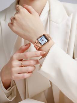 Daniel Hechter - Women Rose Gold Stainless Steel Square Dial Watch (Dhw2027-88) (M)