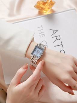 Daniel Hechter - Women Silver Stainless Steel Square Dial Watch (Dhw2027-22) (M)