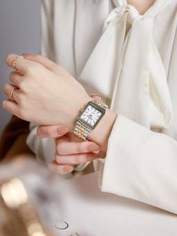 Daniel Hechter - Women Multi-Colour Stainless Steel Square Dial Watch (Dhw2027-33) (M)