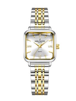 Daniel Hechter - Women Multi-Colour Stainless Steel Square Dial Watch (Dhw2028-44) (M)