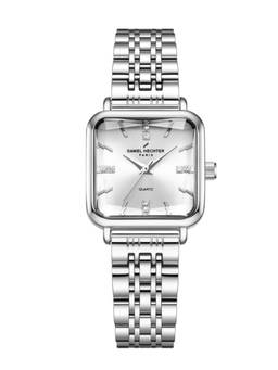 Daniel Hechter - Women Silver Stainless Steel Square Dial Watch (Dhw2028-11) (M)