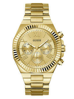 Guess - Men Gold Stainless Steel Round Dial Watch (Gw0703G9) (M)