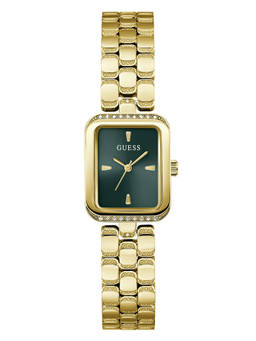 Guess - Women Gold Stainless Steel Rectangular Dial Watch (Gw0865L8) (M)