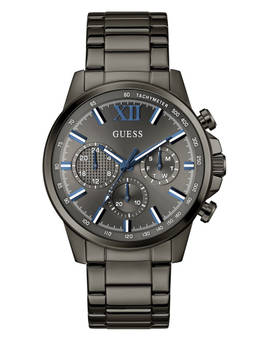 Guess - Men Black Stainless Steel Round Dial Watch (Gw0900G7) (M)