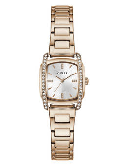 Guess - Women Rose Gold Stainless Steel Square Dial Watch (Gw1096L4) (M)