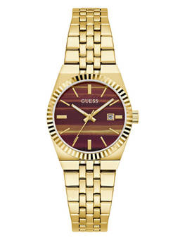 Guess - Women Gold Stainless Steel Round Dial Watch (Gw1102L2) (M)