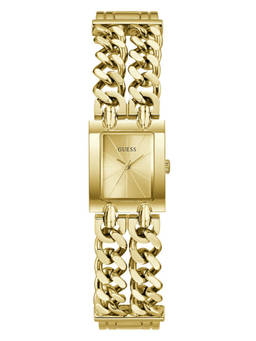 Guess - Women Gold Stainless Steel Rectangular Dial Watch (Gw1112L2) (M)