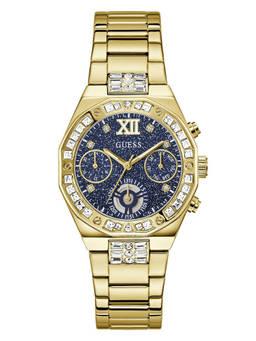 Guess - Women Gold Stainless Steel Round Dial Watch (Gw1116L2) (M)
