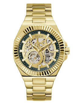 Guess - Men Gold Stainless Steel Round Dial Watch (Gw1123G2) (M)