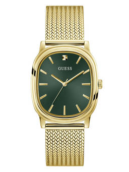 Guess - Men Gold Stainless Steel Oval Dial Watch (Gw1124G2) (M)