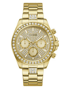 Guess - Men Gold Stainless Steel Round Dial Watch (Gw1136G2) (M)