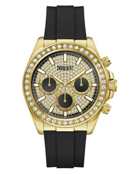 Guess - Men Black Silicon Round Dial Watch (Gw1137G2) (M)