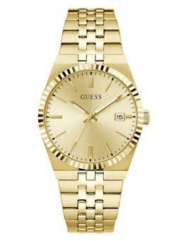 Guess - Men Gold Stainless Steel Round Dial Watch (Gw1153G2) (M)