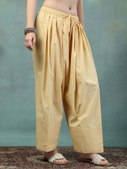 Clora Creation - Fawn Cotton Thread Work Pant