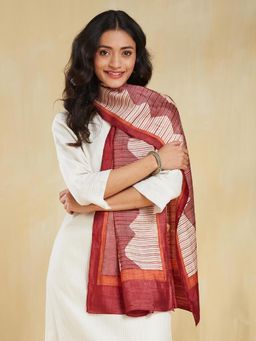 Fabindia - Red Silk Stole