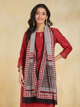 Fabindia - Multicolour Cotton Bagh Printed Stole