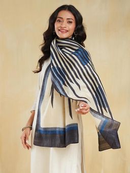 Fabindia - Natural Silk Hand Block Printed Stole