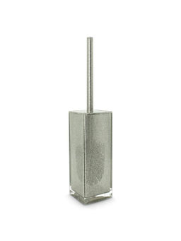 Freelance - Sparkle Acrylic Toilet Brush & Holder Bathroom Cleaner Silver