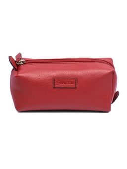 Mai Soli - Red Genuine Leather London Cosmetic Case