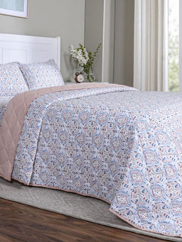 Maspar - Queen Size Pink Floral Quilt