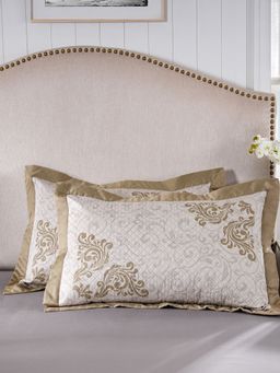 Maspar - Gold Floral Pillow Case