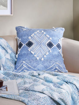 Maspar - Blue Geometric Cushion Cover