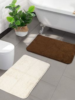 Saral Home - Solid Bath Mat (Multicolour, Microfiber, 35 x 50 cm)