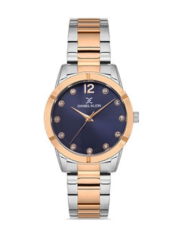 Daniel Klein - Dark blue Color Stainless Steel Strap Watch for Women DK.1.13045-2