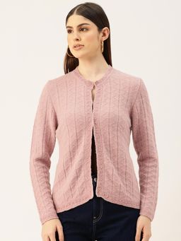 APSLEY - Women Mauve Embellished Cardigan