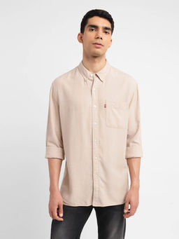 Levi's - Mens Solid Slim Fit Shirt - Beige