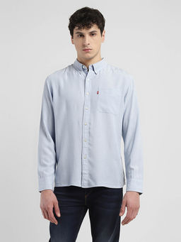 Levi's - Mens Solid Slim Fit Shirt - Blue