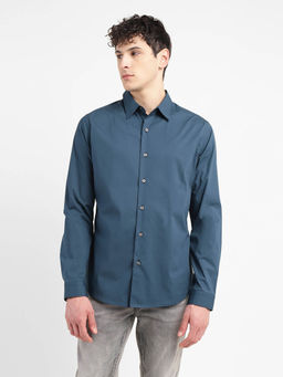 Levi's - Mens Solid Slim Fit Shirt - Blue